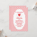 Search for valentine 1st birthday invitations Red