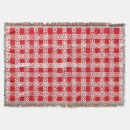 Search for farmhouse christmas blankets Red and white