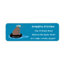 Search for cartoon bear return address labels Illustration