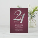 Search for glitter 21st birthday invitations Modern