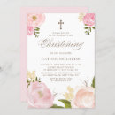 Search for blush pink christening invitations Watercolor