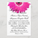 Search for hot pink flower wedding invitations Rustic