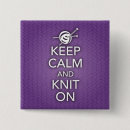 Search for knitting needle badges Keep calm