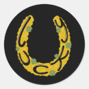 Search for gold horseshoe stickers Irish