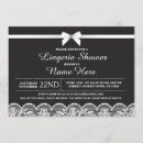 Search for black white lace bridal shower invitations Party