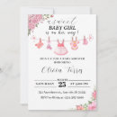 Search for clothesline baby shower invitations Floral