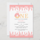 Search for sweet one doughnut birthday invitations Modern