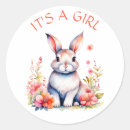 Search for cute bunny baby shower stickers Flowers