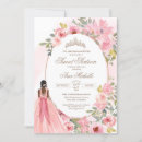 Search for flowers sweet 16 invitations Pink