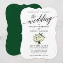 Search for floral bouquet wedding invitations Calligraphy script