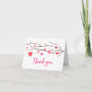 Search for red heart thank you cards Pink red hearts