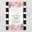 Search for pink black gold graduation invitations Flowers