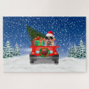 Search for golden retriever christmas puzzles Snow