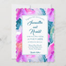 Search for purple and teal wedding invitations Flowers