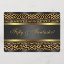 Search for leopard 50th birthday invitations Fiftieth