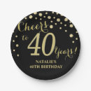 Search for 40th birthday plates Cheers to 40 years