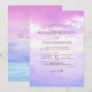 Search for purple beach wedding invitations Boho