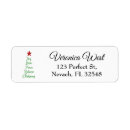 Search for peace love and joy return address labels Red
