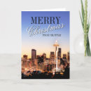 Search for seattle christmas cards Space needle
