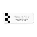 Search for plaid wedding return address labels Modern