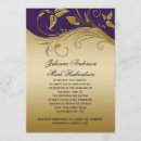 Search for royal purple gold wedding invitations Classic