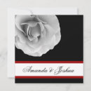 Search for black white red wedding invitations Rose