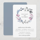 Search for dusty blue and mauve wedding invitations Elegant