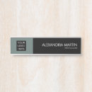 Search for office door with logo name plates Black