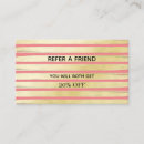 Search for pink and gold referral cards Minimalist