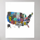 Search for license plate posters Map