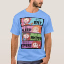 Search for halloween kawaii tshirts Eat sleep anime