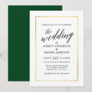 Search for black green gold wedding invitations Chic