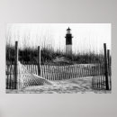 Search for black and white lighthouse posters Beach