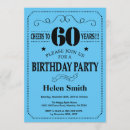Search for blue 60th birthday invitations Cheers to 60 years