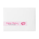 Search for pink lips return address labels Makeup artist