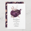 Search for purple rose bridal shower invitations Roses