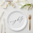 Search for 80th birthday plates Minimalist