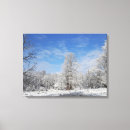 Search for winter scene canvas prints Trees