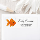 Search for goldfish return address labels Water
