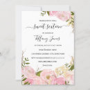 Search for blush pink watercolor floral invitations Flowers