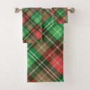 Search for christmas plaid bath towels Red