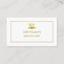 Search for private chef business cards Catering