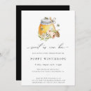 Search for sweet as can bee baby shower invitations Watercolor