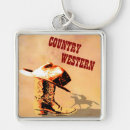 Search for country music key rings Western