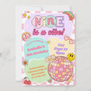 Search for girls 9th birthday invitations Nine is a vibe