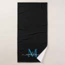 Search for monogram bath towels Black