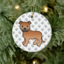 Search for staffordshire bull terrier christmas tree decorations Dog
