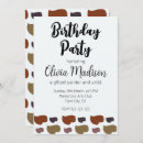 Search for artistic birthday invitations Retro