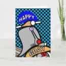 Search for scooter birthday cards Retro