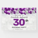 Search for purple and silver banners Quinceanera